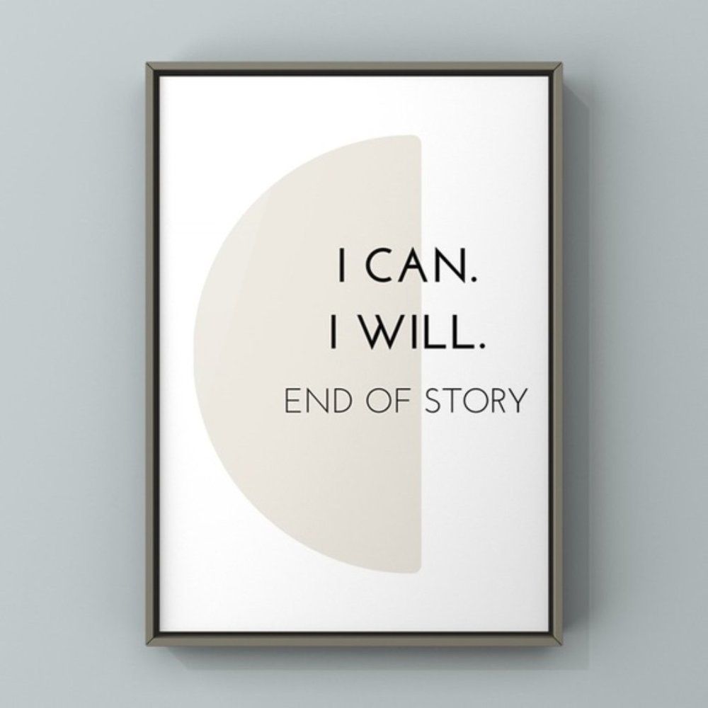 Modern minimalist boho motivational art print